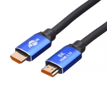 Купить Кабель ATcom HDMI-HDMI VER2.1, Real 8K 48Gbps, 8K@60Hz /4K@120Hz, 2m - фото 1