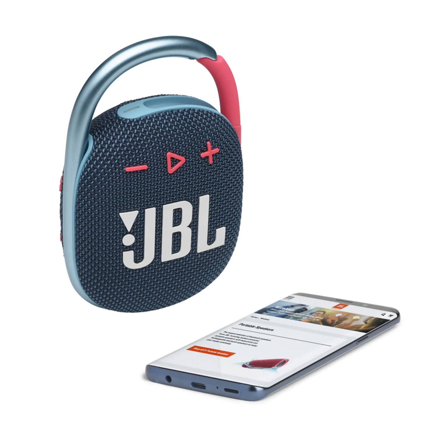Купить Акустическая система JBL Clip 4 Blue-Pink (JBLCLIP4BLUP) - фото 7
