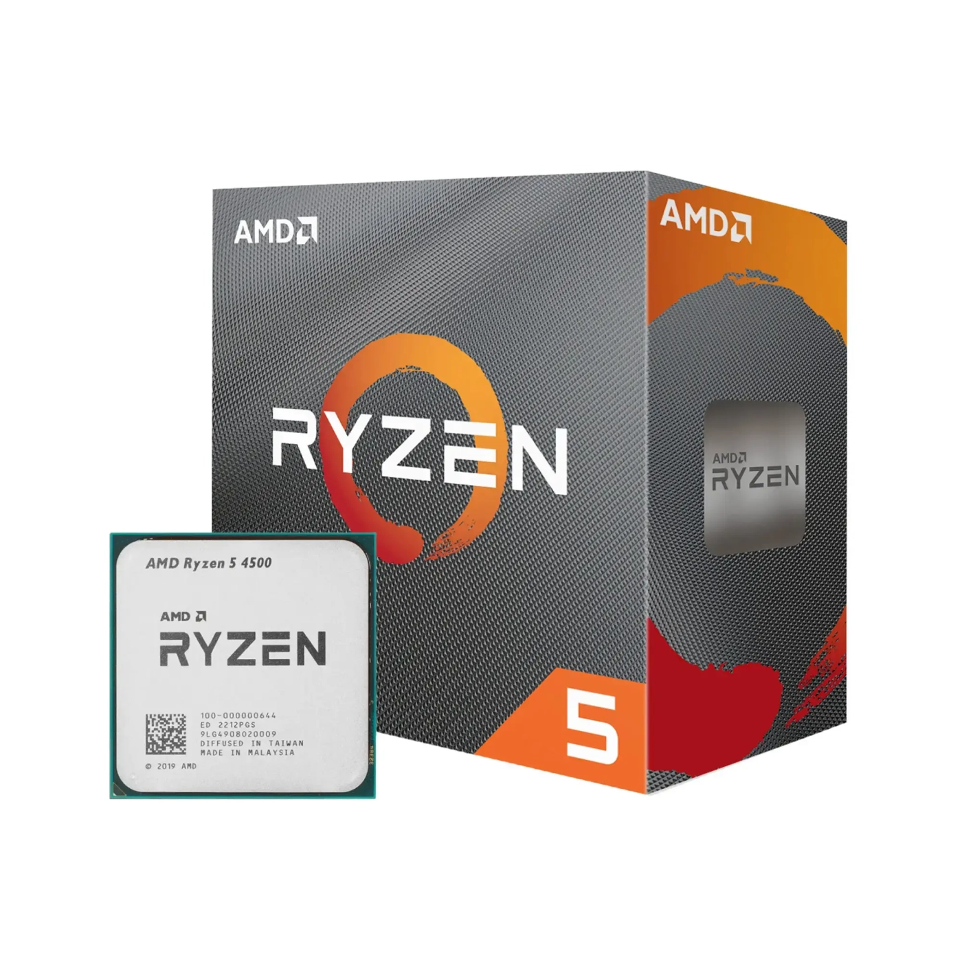 Купити Процесор AMD Ryzen 5 4500 (6C/12T, 3.6-4.1GHz,8MB,65W,AM4, Wraith Stealth) BOX - фото 1