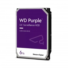 Купить Жесткий диск Western Digital Purple Surveillance 6TB 5400rpm 256MB 3.5' SATA III (WD63PURZ) - фото 1