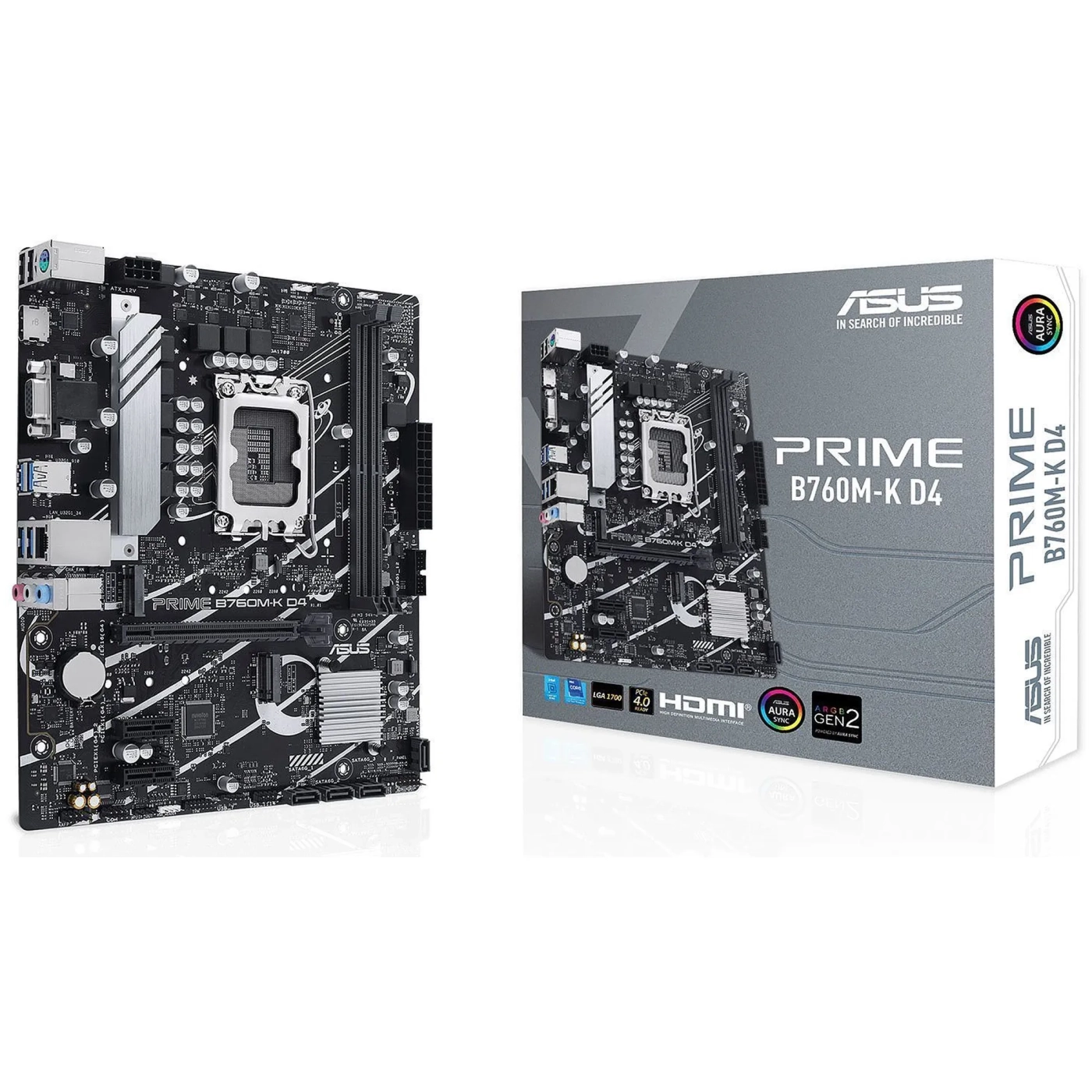 Купити Материнська плата ASUS PRIME B760M-K D4 - фото 1