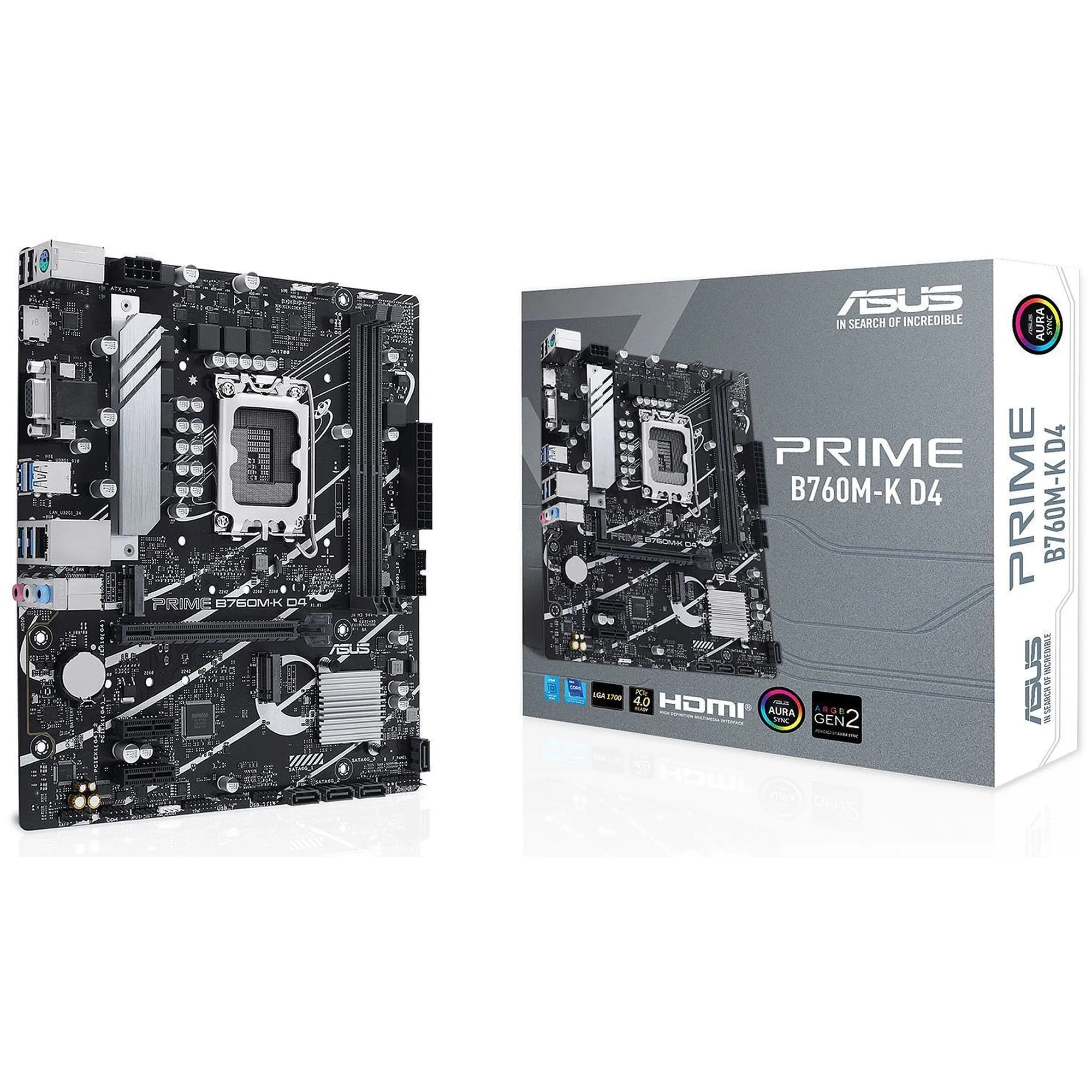 Купити Материнська плата ASUS PRIME B760M-K D4 - фото 1