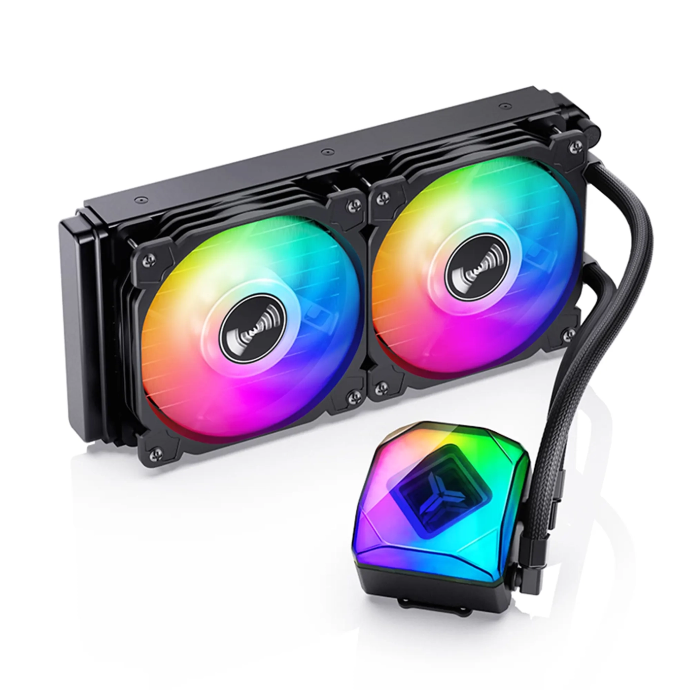 Купить Система жидкостного охлаждения JONSBO TW6-240 ARGB Black (Intel LGA1700/1200/115X/2011 AMD AM4/AM5/4PIN PWM) - фото 2
