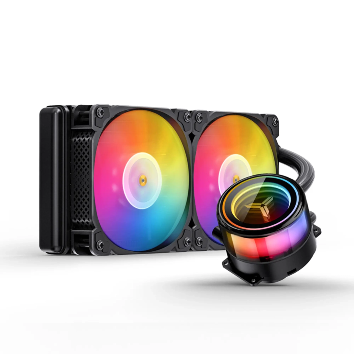 Купити Система рідинного охолодження JONSBO TW7-240 ARGB Black (Intel LGA1700/1200/115X/2011 AMD AM4/AM5/4PIN PWM) - фото 1