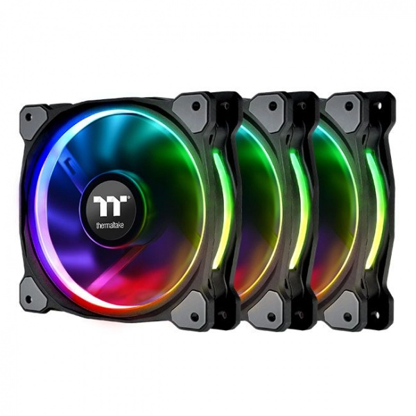 Купить Набор вентиляторов Thermaltake Riing Plus 12 RGB Radiator Fan TT Premium Edition (3-Fan Pack) (CL-F053-PL12SW-A) - фото 1