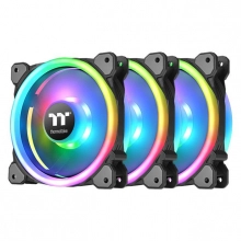 Купить Набор вентиляторов Thermaltake Riing Trio 12 RGB Radiator Fan TT Premium Edition (3-Fan Pack) (CL-F072-PL12SW-A) - фото 1