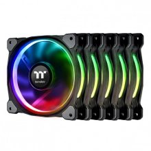 Купить Набор вентиляторов Thermaltake Riing Plus 14 RGB Radiator Fan TT Premium Edition (5-Fan Pack) (CL-F057-PL14SW-A) - фото 1