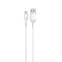 Купити Кабель Grand-X USB-Lightning, 100% мідь, 1m, 2,1А White, BOX (PL01W) - фото 1