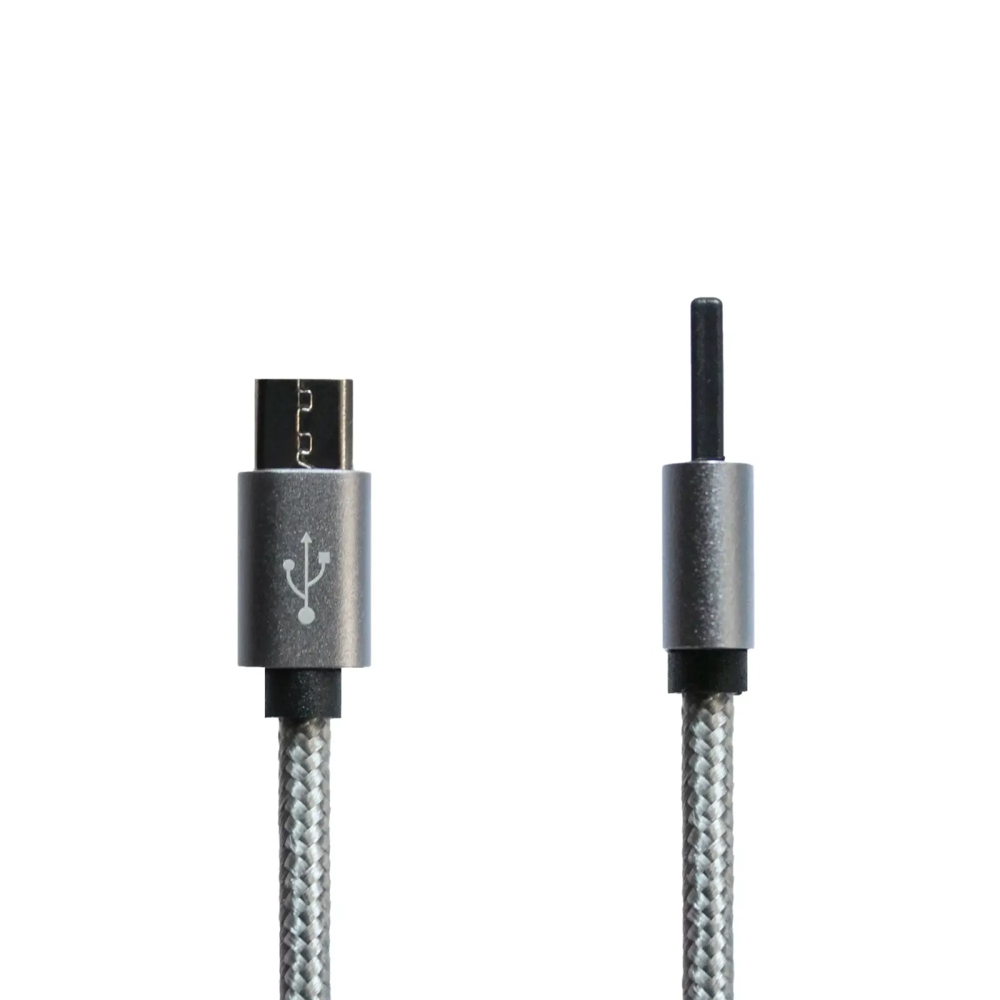 Купить Кабель Grand-X USB-micro USB 2,1A, 1m, 100% медь, Grey/Black симметр розъем, доп.защита - оплетка, Гифтбокс - фото 3