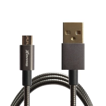 Купить Кабель Grand-X USB-micro USB 2,1A, 1m, 100% медь, защитное метеальное покрытие. Упаковка гифтбокс с отворотом (MM-01) - фото 1
