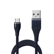 Купить Кабель Grand-X USB-micro USB 2.1A, 1,2m, Cu, Black.Упаковка-гифтбокс с окном (NM012BK) - фото 1