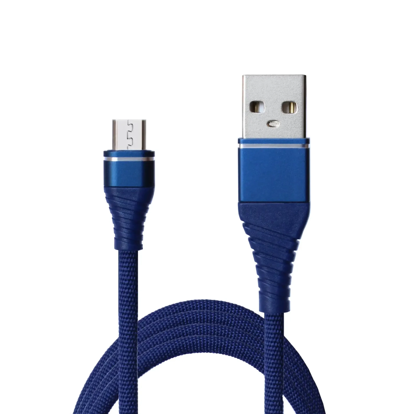 Купить Кабель Grand-X USB-Micro USB 2.1A, 1,2m, Cu, Blue. Упаковка-гифтбокс с окном (NM012BL) - фото 1
