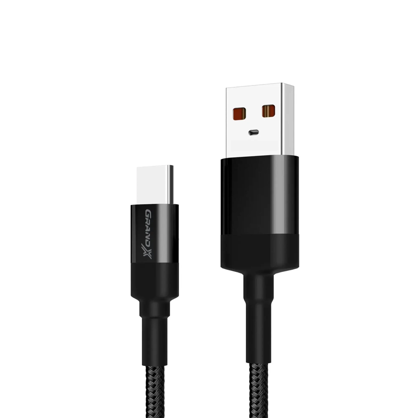 Купити Кабель Grand-X USB-type C 3A, 1m, CU, Fast Сharge, Black, захист - тканина оплетення, BOX (FC-03) - фото 1