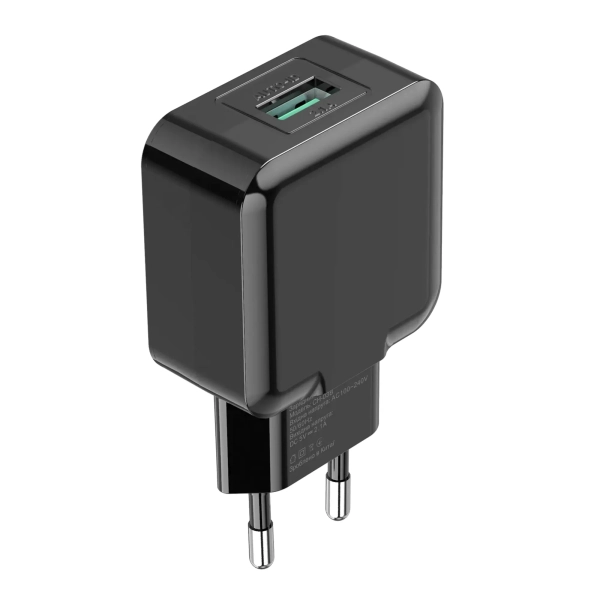 Купить Зарядное устройство Grand-X USB 5V 2,1A Black с защитой от перегрузок (CH-03B) - фото 2