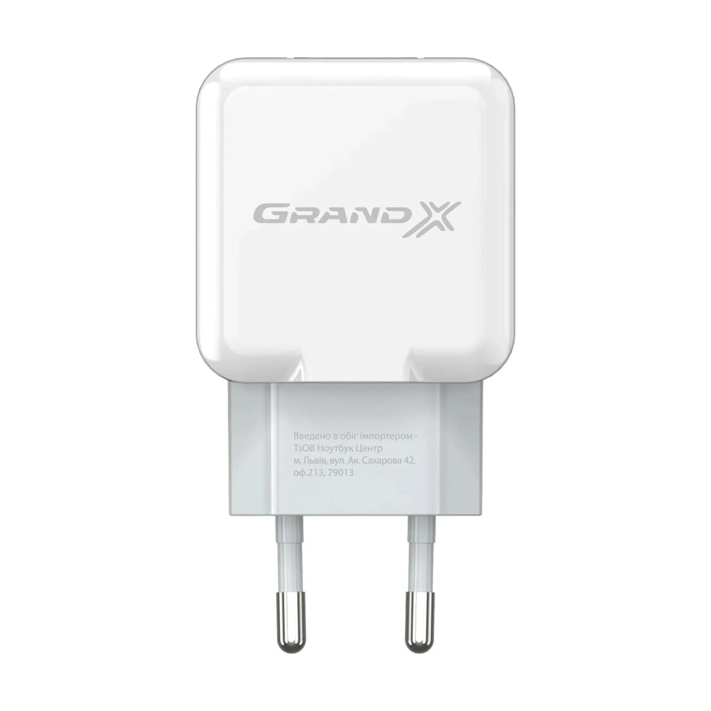 Купити Зарядний пристрій Grand-X USB 5V 2,1A White з захистом від перенавантажень (CH-03W) - фото 3