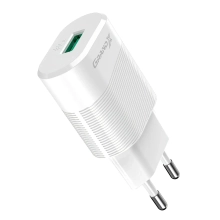 Купити Зарядний пристрій Grand-X USB 5V 2,1Aз захистом від перенавантажень + cable USB -> Lightning, Cu (CH-17WL) - фото 1