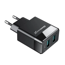 Купить Зарядное устройство Grand-X 2USB 5V 2,4A с кабелем micro-USB (CH-50U) - фото 4
