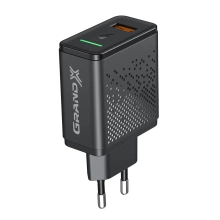 Купити Зарядний пристрій Grand-X Fast Charge 3-в-1 QC3.0, FCP, AFC, 18W + кабель USB-Lightning (CH-650L) - фото 1