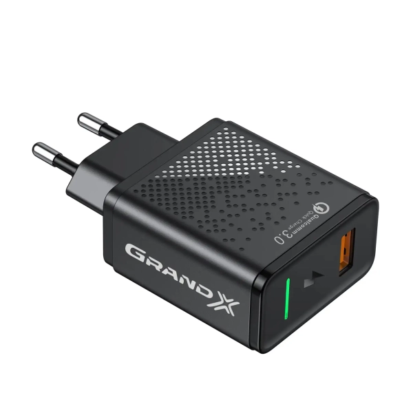 Купити Зарядний пристрій Grand-X Fast Charge 3-в-1 QC3.0, FCP, AFC, 18W + кабель USB-microUSB (CH-650M) - фото 3