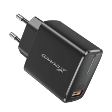 Купити Зарядний пристрій Grand-X Quick Charge QC3.0 Grand-X 3.6V-6.5V 3A, 6.5V-9V 2A, 9V-12V 1.5A USB Black (CH-550B) - фото 2