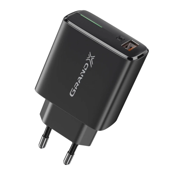 Купити Зарядний пристрій Grand-X Quick Charge QC3.0 Grand-X 3.6V-6.5V 3A, 6.5V-9V 2A, 9V-12V 1.5A USB Black (CH-550B) - фото 5