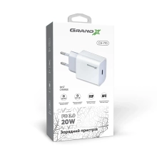 Купить Зарядное устройство Grand-X CH-770 20W PD 3.0 USB-C для Apple iPhone и Android QC4.0,FCP,AFC (CH-770) - фото 4