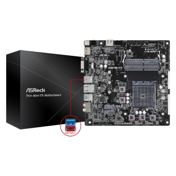 Купити Материнська плата ASRock X300TM-ITX  (sAM4/X300/DDR4/miniATX) - фото 3