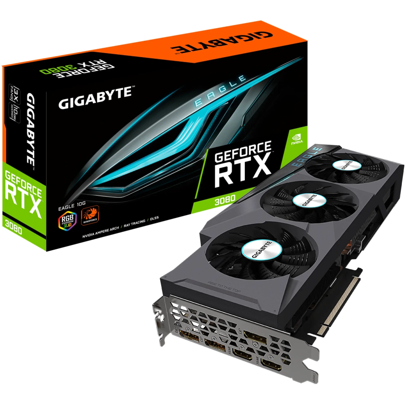 Купить Видеокарта GIGABYTE GeForce RTX 3080 EAGLE 10G (rev. 2.0) - фото 7