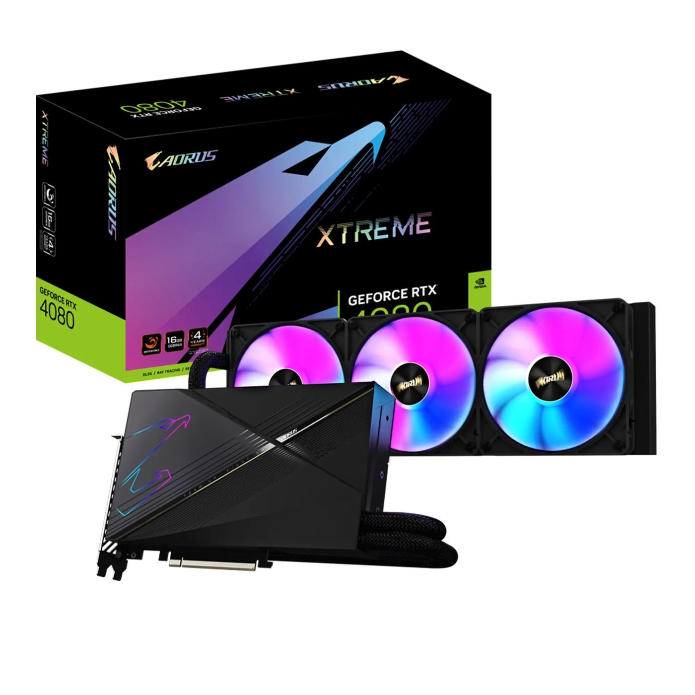 Купить Видеокарта GIGABYTE AORUS GeForce RTX 4080 16GB XTREME WATERFORCE - фото 7