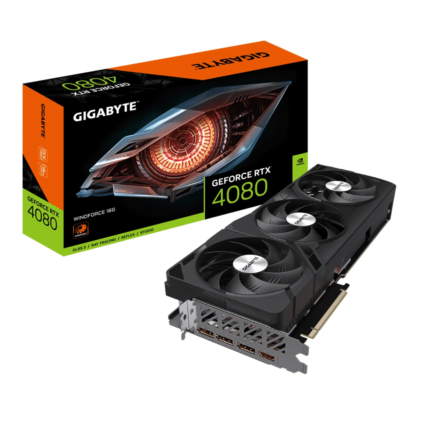 Купить Видеокарта GIGABYTE GeForce RTX 4080 16GB WINDFORCE - фото 8
