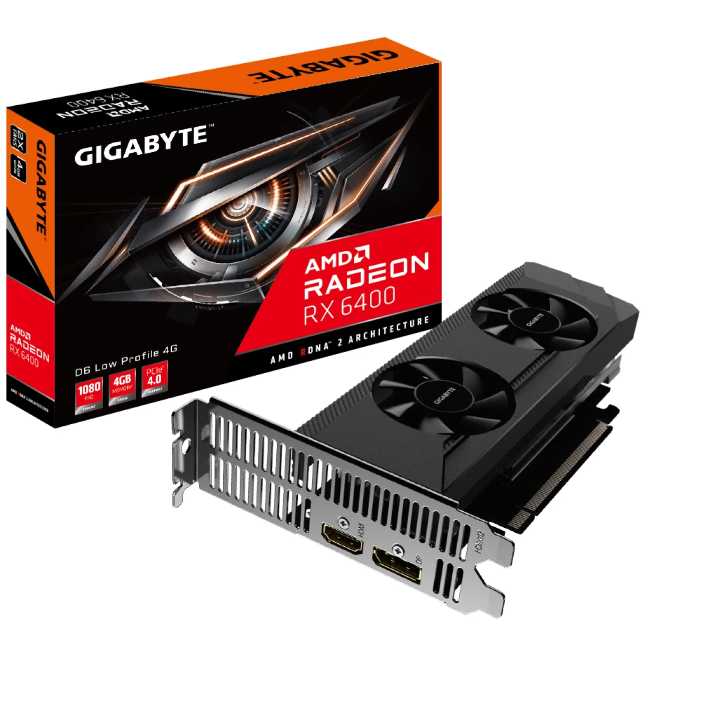 Купить Видеокарта GIGABYTE Radeon RX 6400 D6 Low Profile 4G - фото 6