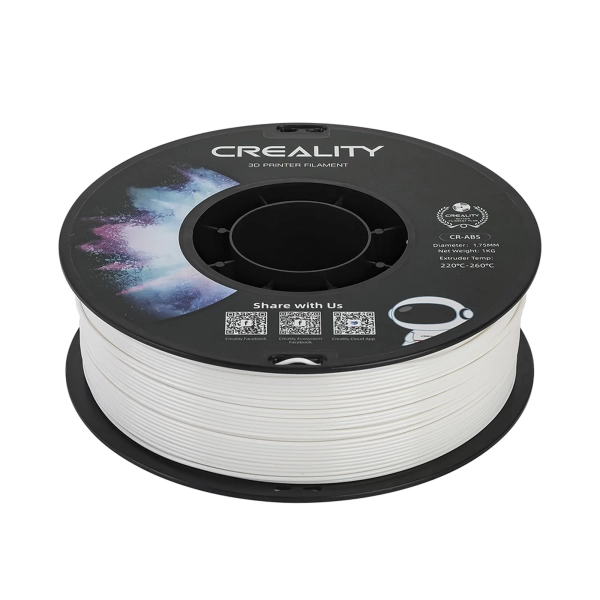 Купить ABS Filament (пластик) для 3D принтера CREALITY 1кг, 1.75мм, белый - фото 4