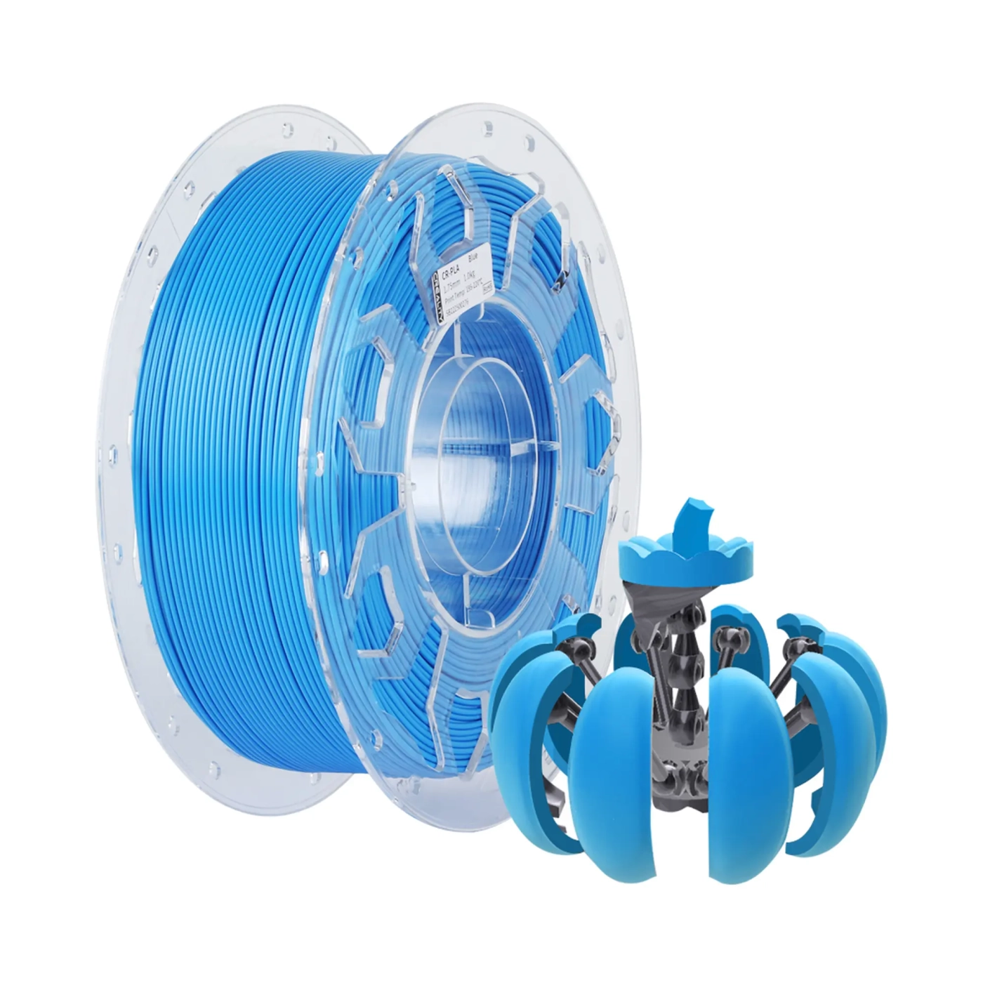 Купить PLA Filament (пластик) для 3D принтера CREALITY 1кг, 1.75мм, синий - фото 1