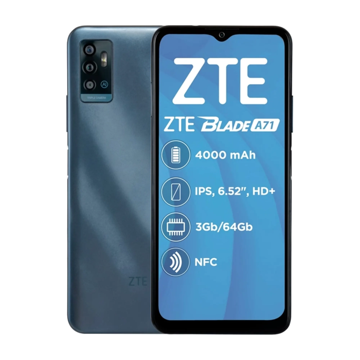 Купить Смартфон ZTE Blade A71 3/64GB Gray (850644) - фото 1