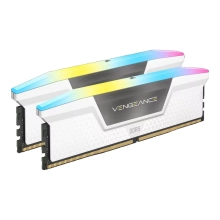 Купить Модуль памяти Corsair Vengeance RGB White DDR5-6000 32GB (2x16GB) CL40-40-40 1,35V - фото 1