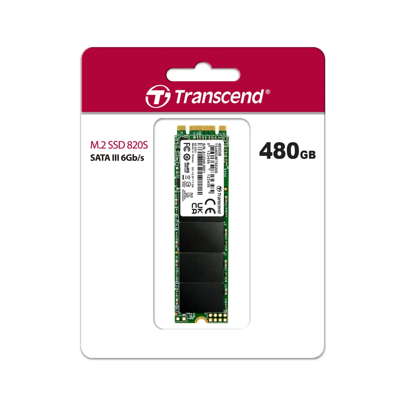 Купити SSD Transcend MTS820S M.2 480 ГБ (TS480GMTS820S) - фото 2
