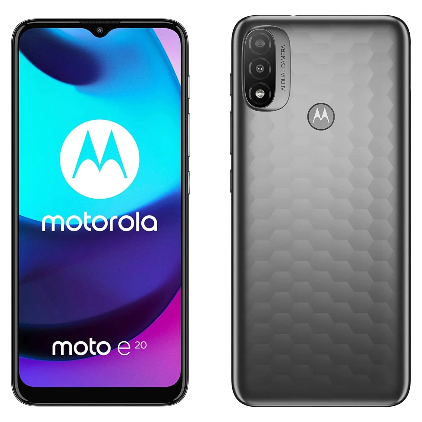 Купити Смартфон Motorola E20 2/32GB Graphite - фото 1
