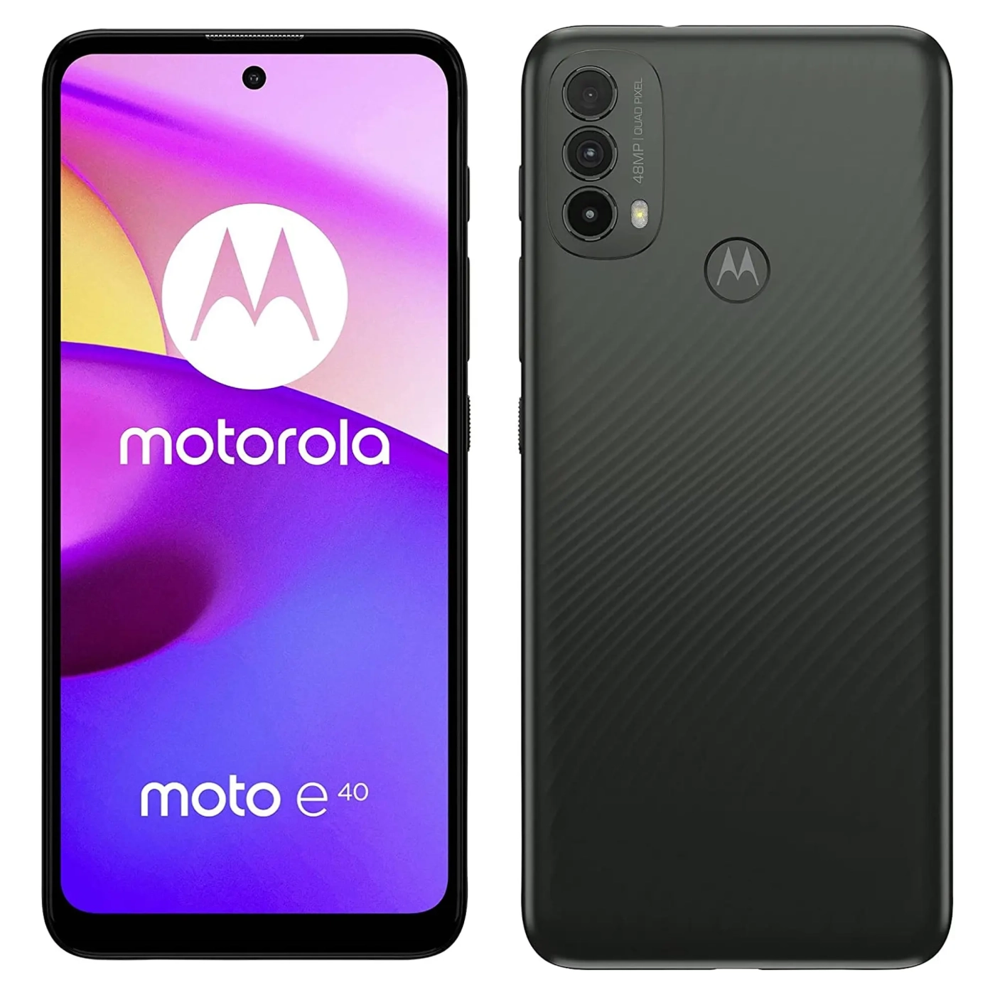 Купити Смартфон Motorola E40 4/64GB Carbon Gray - фото 1
