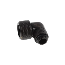 Купити Фітінг Alphacool Eiszapfen 16mm HardTube compression fitting 90° rotatable G1/4 - knurled - deep bla - фото 1