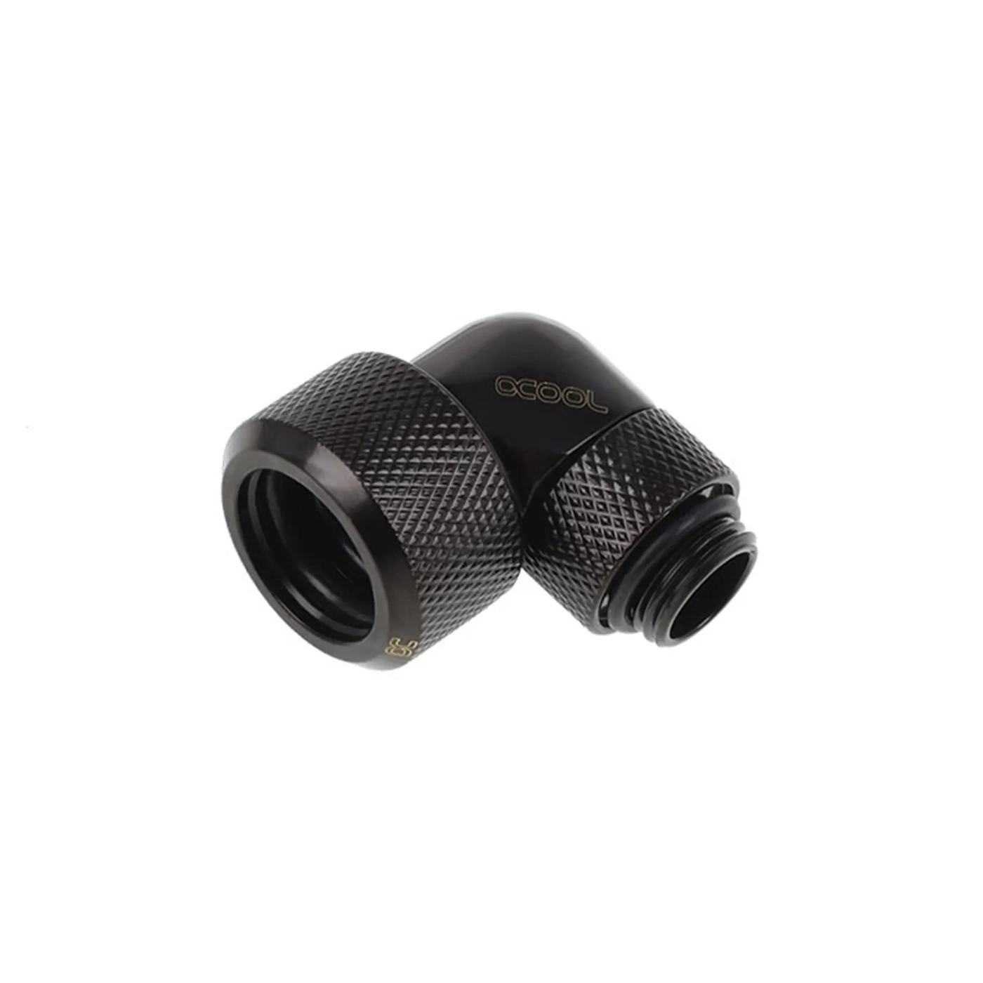 Купити Фітінг Alphacool Eiszapfen 16mm HardTube compression fitting 90° rotatable G1/4 - knurled - deep bla - фото 2