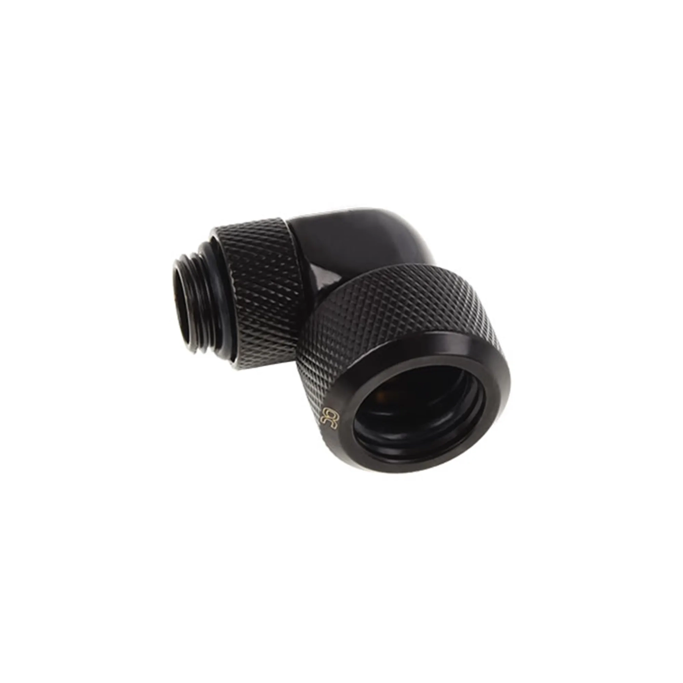 Купити Фітінг Alphacool Eiszapfen 16mm HardTube compression fitting 90° rotatable G1/4 - knurled - deep bla - фото 3