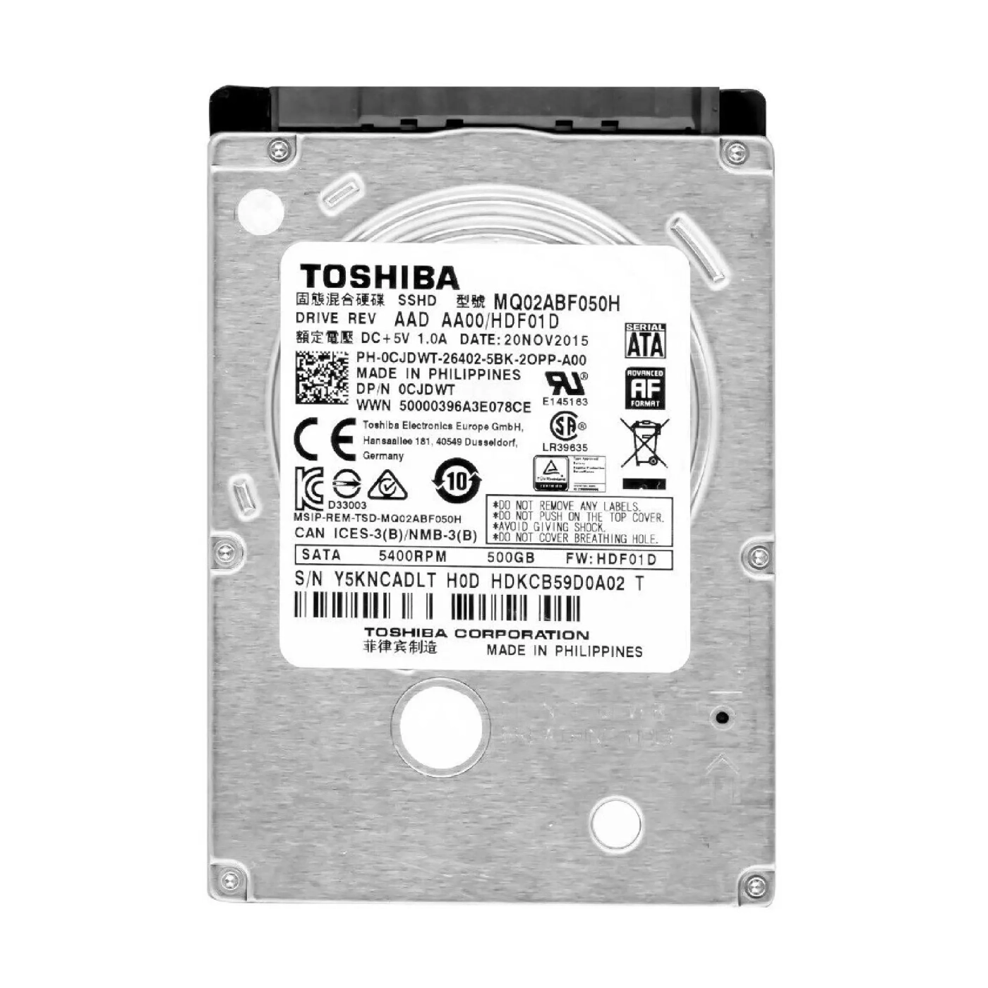 Купить Жесткий диск Western Digital 500Gb 5400rpm 64MB 2.5' SATA III (MQ02ABF050H_) - фото 1
