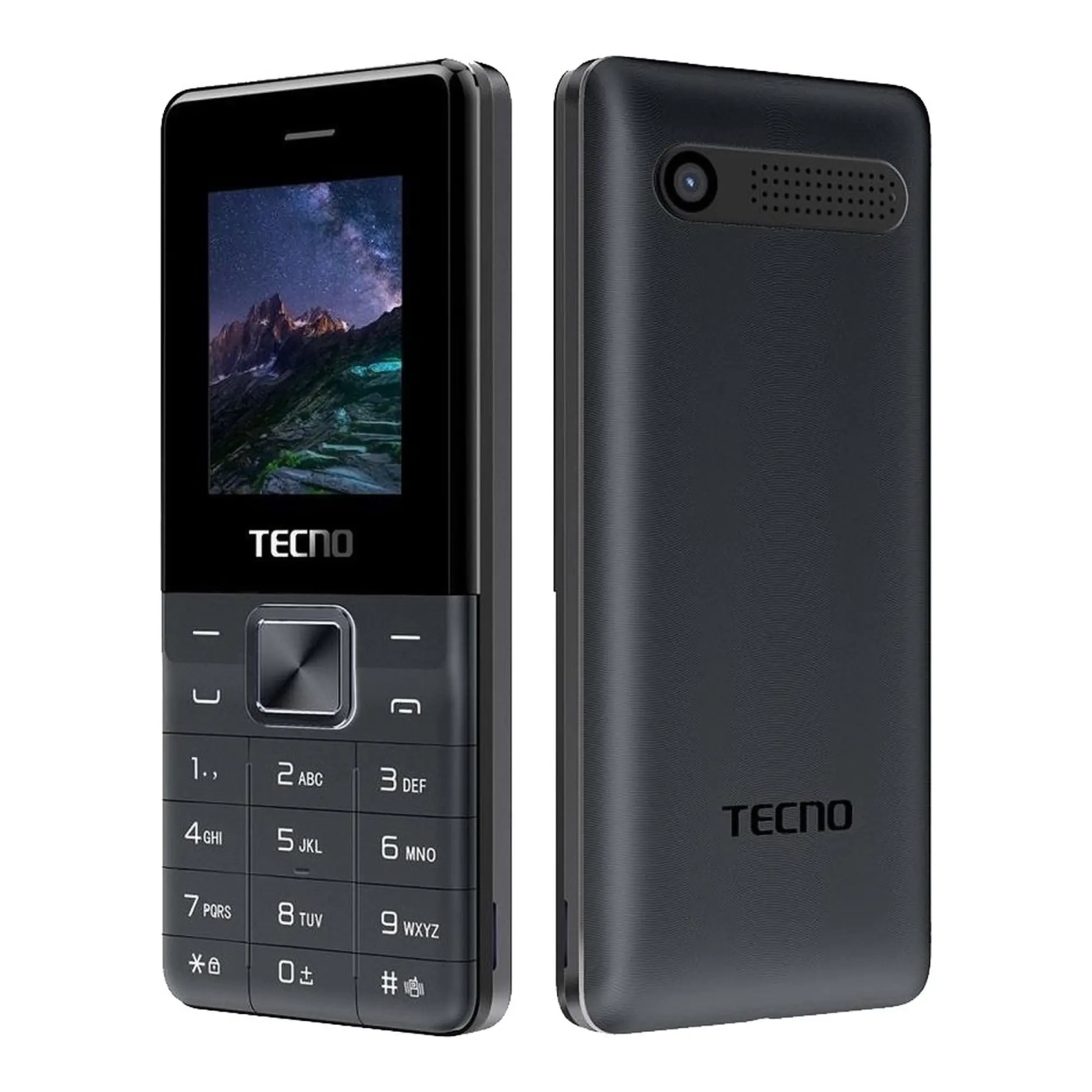 Купити Мобільний телефон TECNO T301 2SIM Phantom Black - фото 1