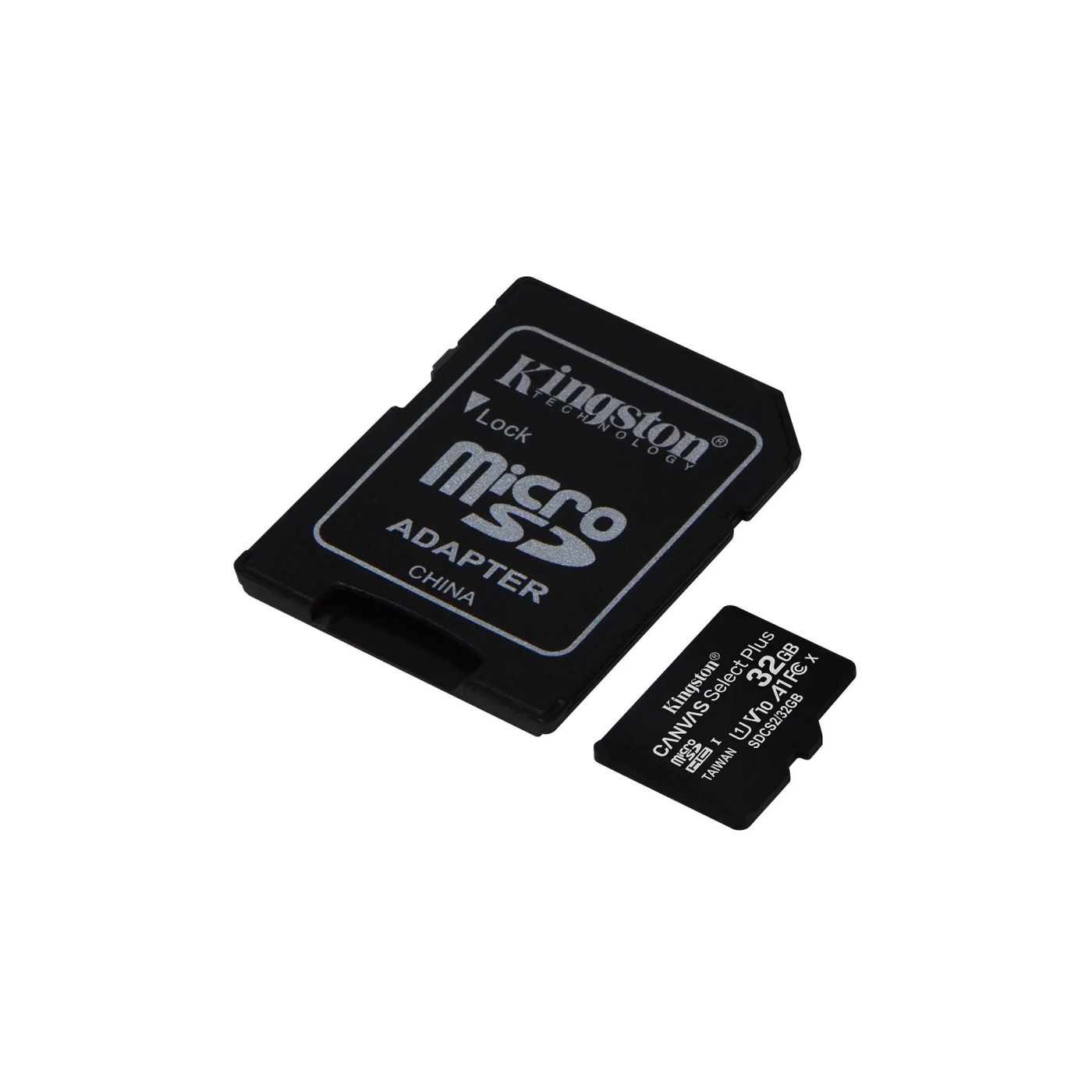 Купить Карта памяти Kingston 32GB microSDHC C10 UHS-I R100MB/s Canvas Select Plus + SD адаптер - фото 2