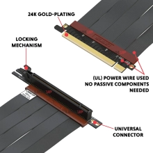 Купити Райзер EKWB EK-Loop PCI-E 4.0 Riser Cable - 200mm - фото 4