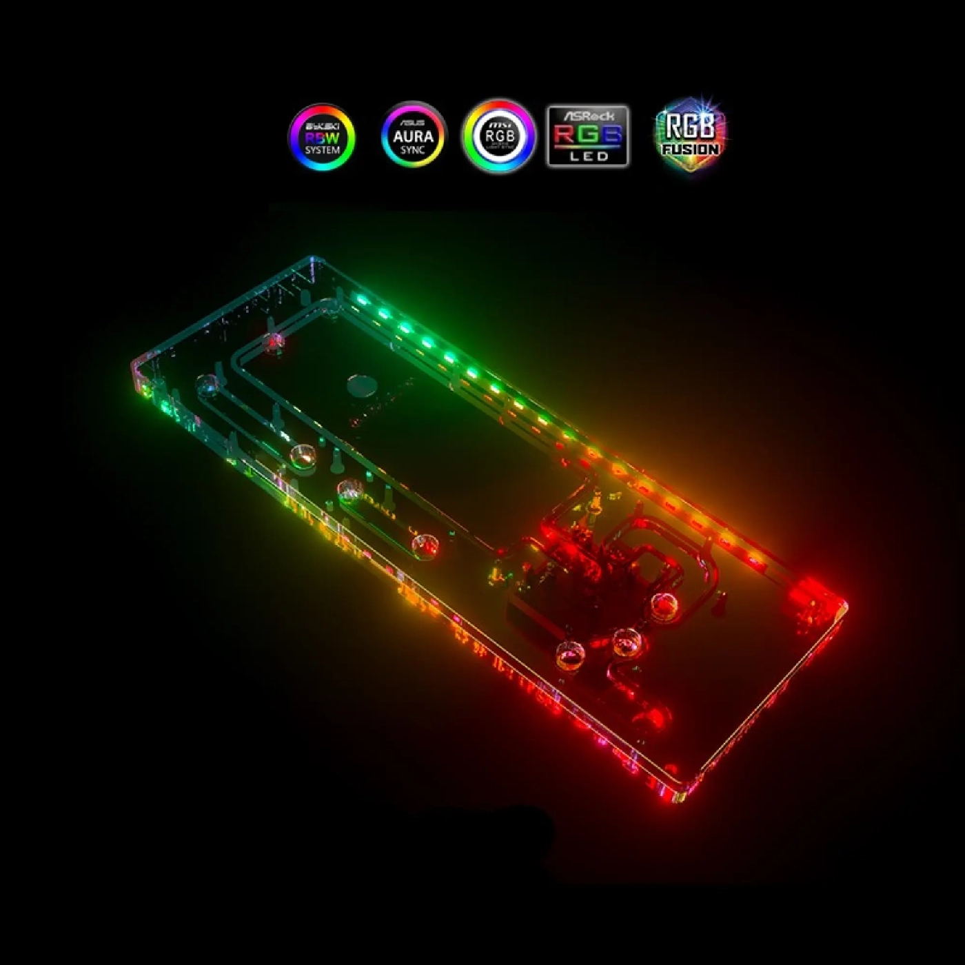Купить Водоблок BYKSKI RGV-AS-GT502-P ASUS TUF GT502 DDC Pump D-RGB - фото 4