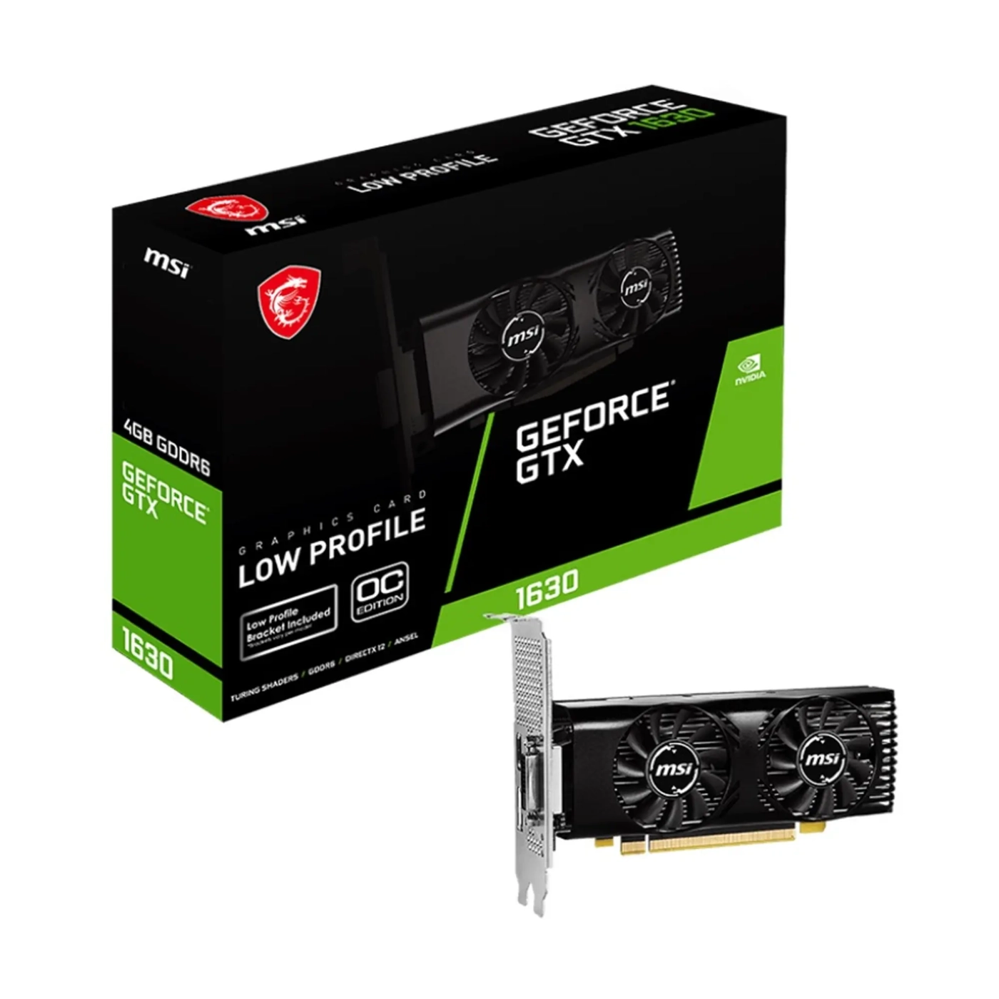 Купить Видеокарта MSI GeForce GTX 1630 4GT LP OC - фото 5