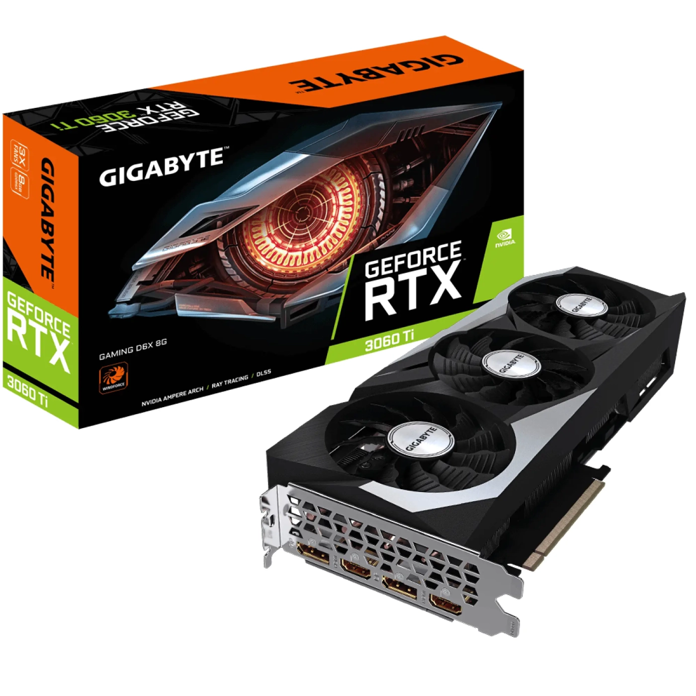 Купить Видеокарта GIGABYTE GeForce RTX 3060 Ti GAMING D6X 8G - фото 8