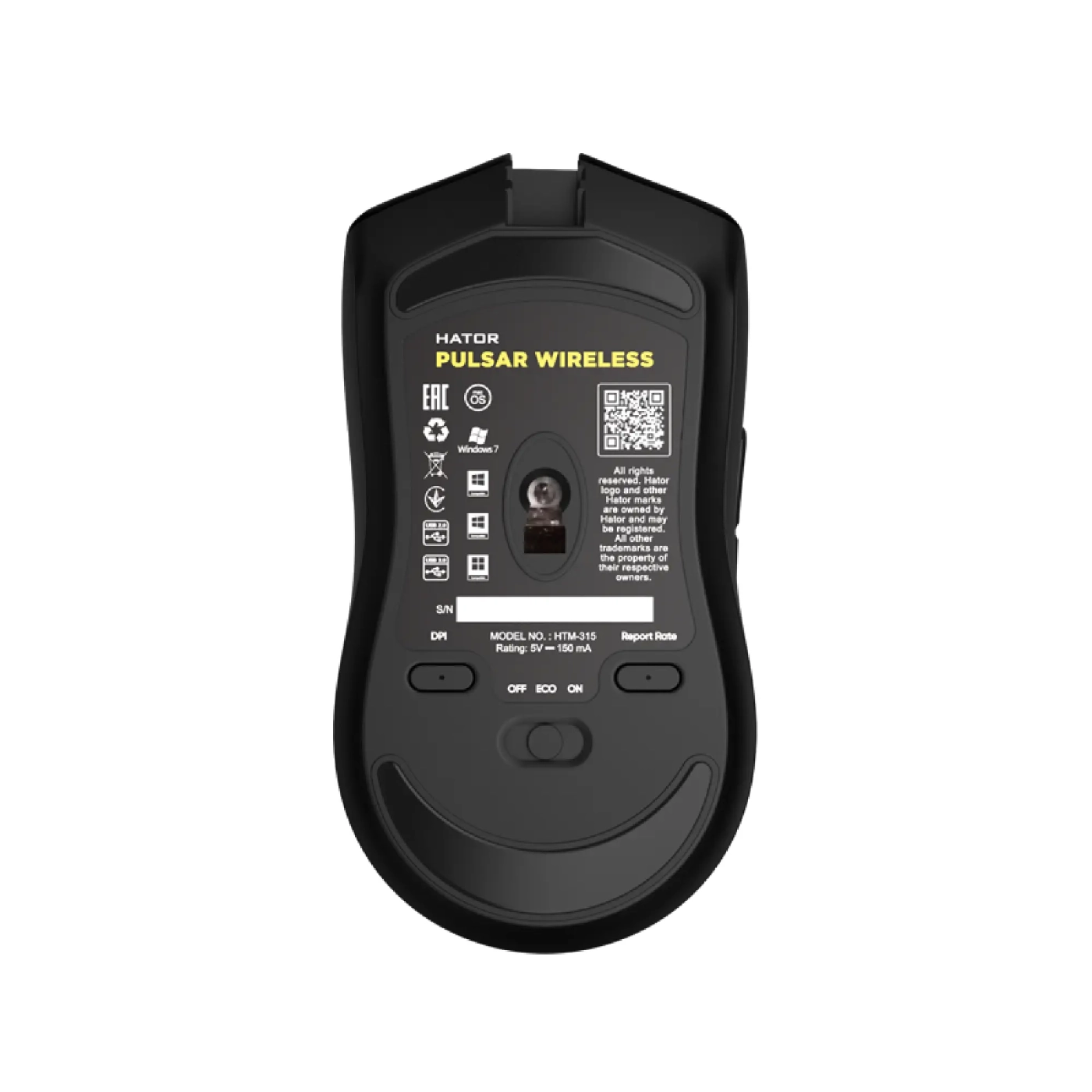 Купити Миша HATOR Pulsar Wireless Black - фото 6