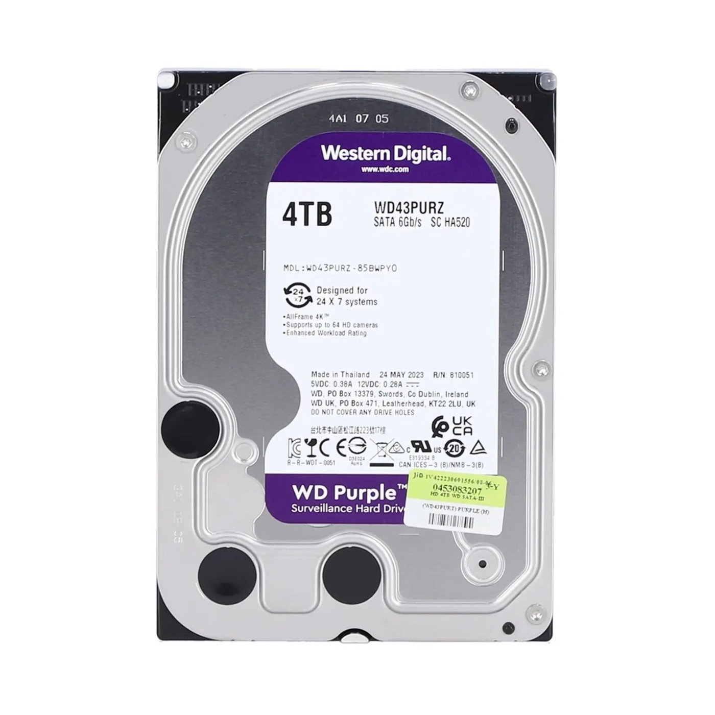 Купить Жесткий диск WD Purple WD43PURZ 4 ТБ 256/5400 - фото 2